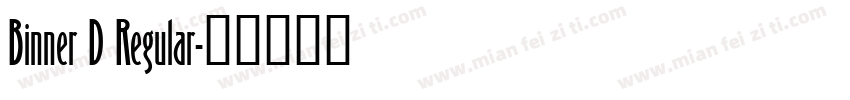 Binner D Regular字体转换